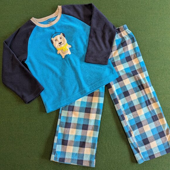 Carter's Boy's Fleece Pajama Set Size 4T 💙 - Picture 1 of 4